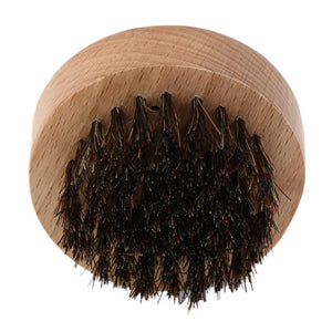 Wood+Boar Hair Round Beard Brush
